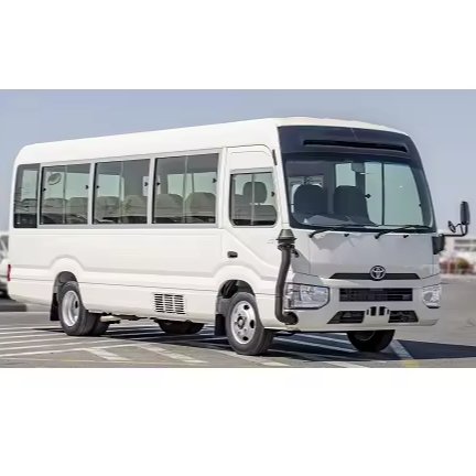 FULLY LOADED Used 2022 TOYOTAa COASTER 4.2D MT 30 SEATER WHITE Van Bus 1 Owner Full Self-Driving HW3 Upgrade -5k Mileage